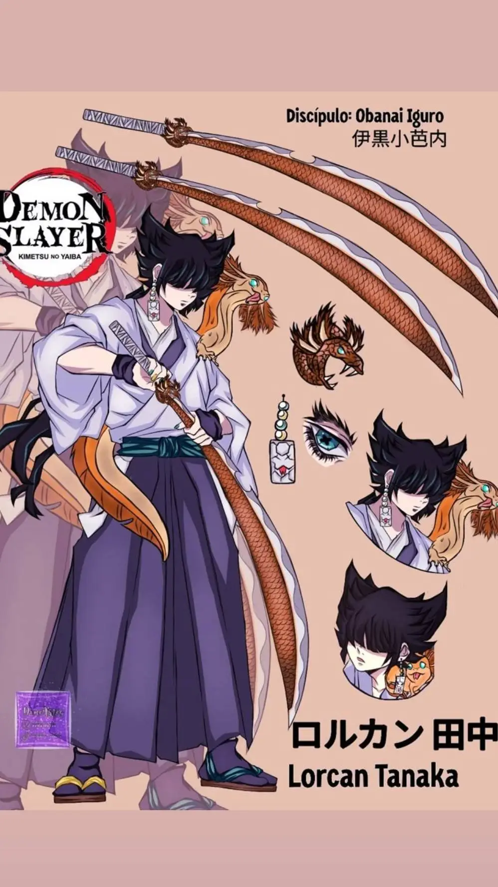 ai character: CHINELOOOO background