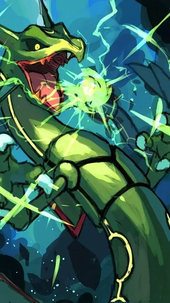 ai character: Rayquaza background