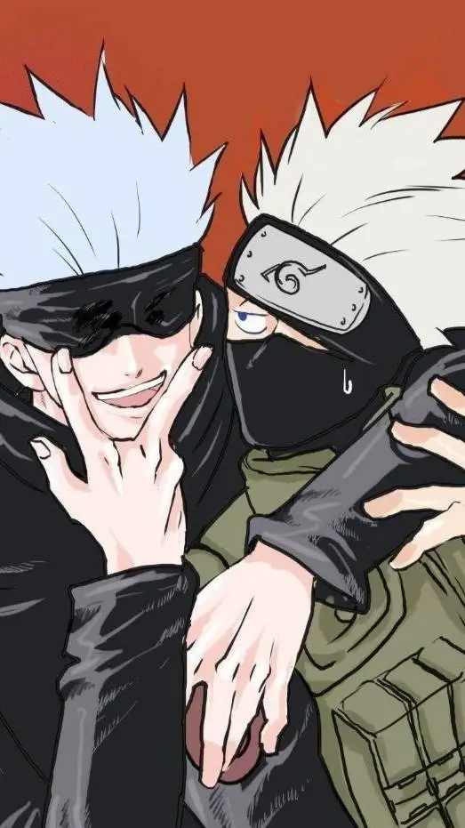 ai character: JJK x NARUTO background