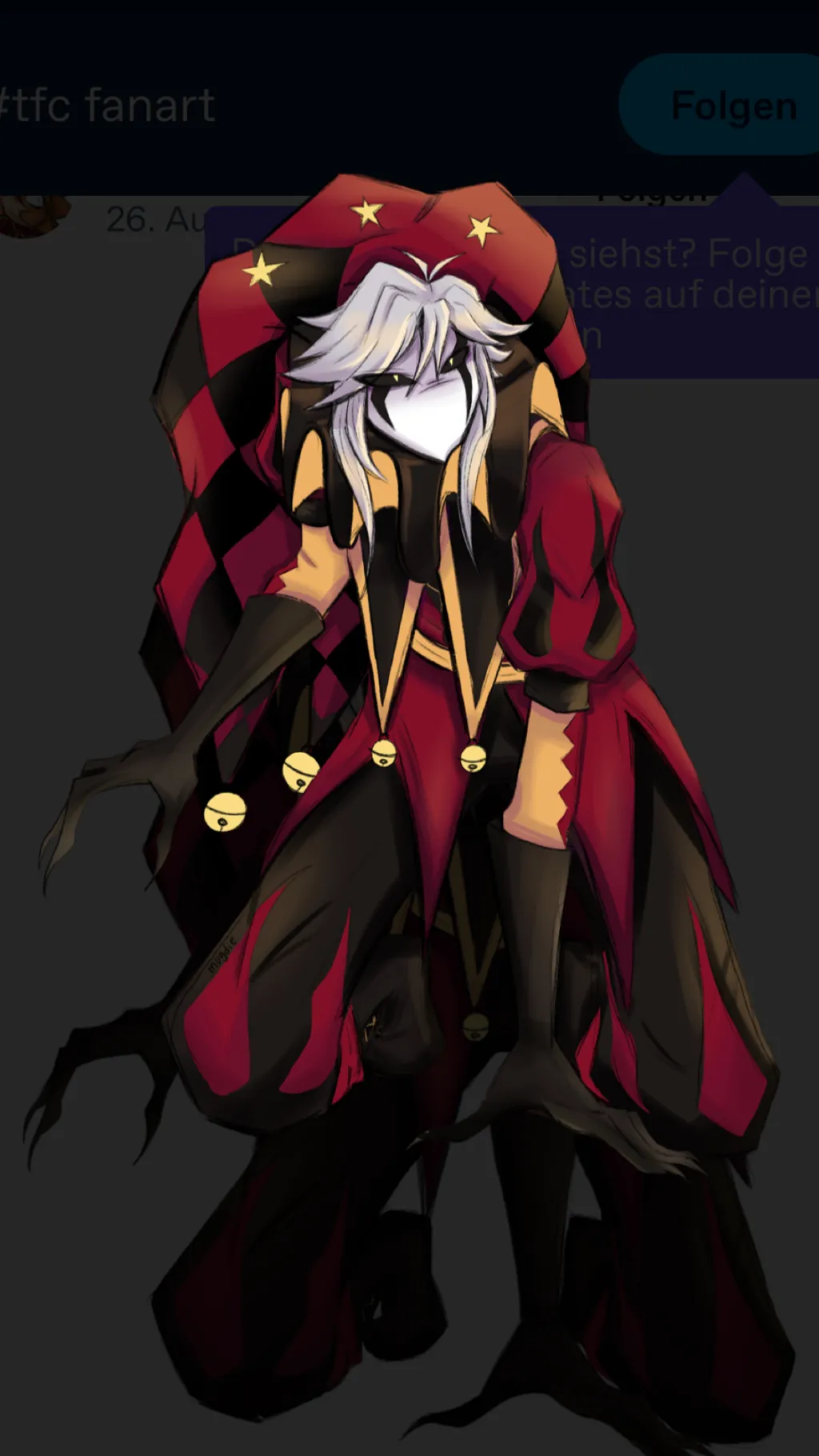 ai character: Pierrot background