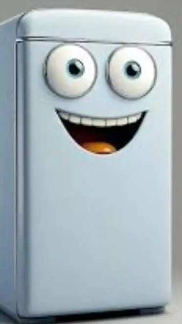 ai character: a fridge background