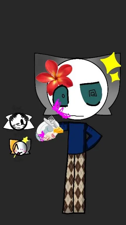 ai character: 🍽ΩRAT EAT℧🧀 background