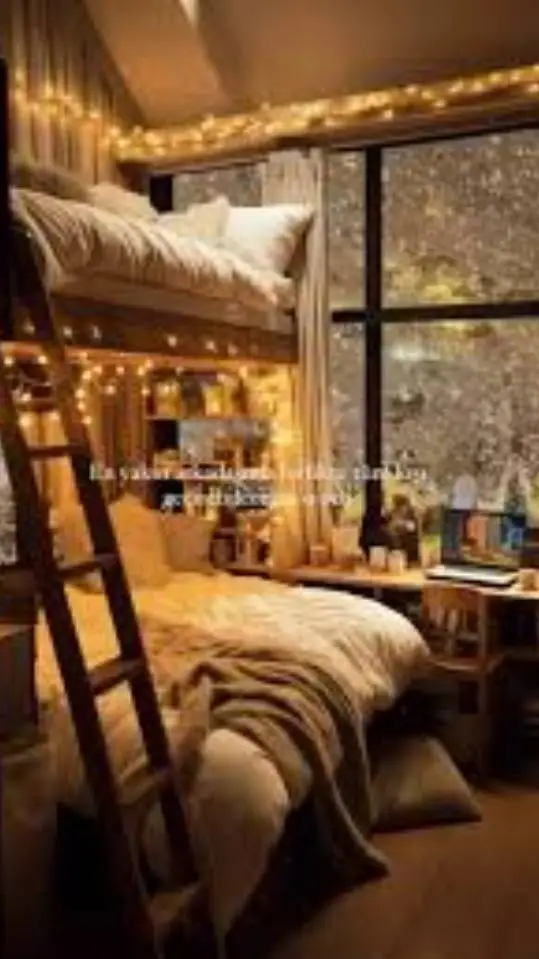 ai character: 🌿 ~Winter Camp~ 🌌 background