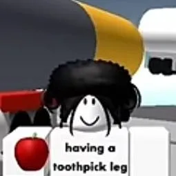 chat with ai character: Having a toothpick