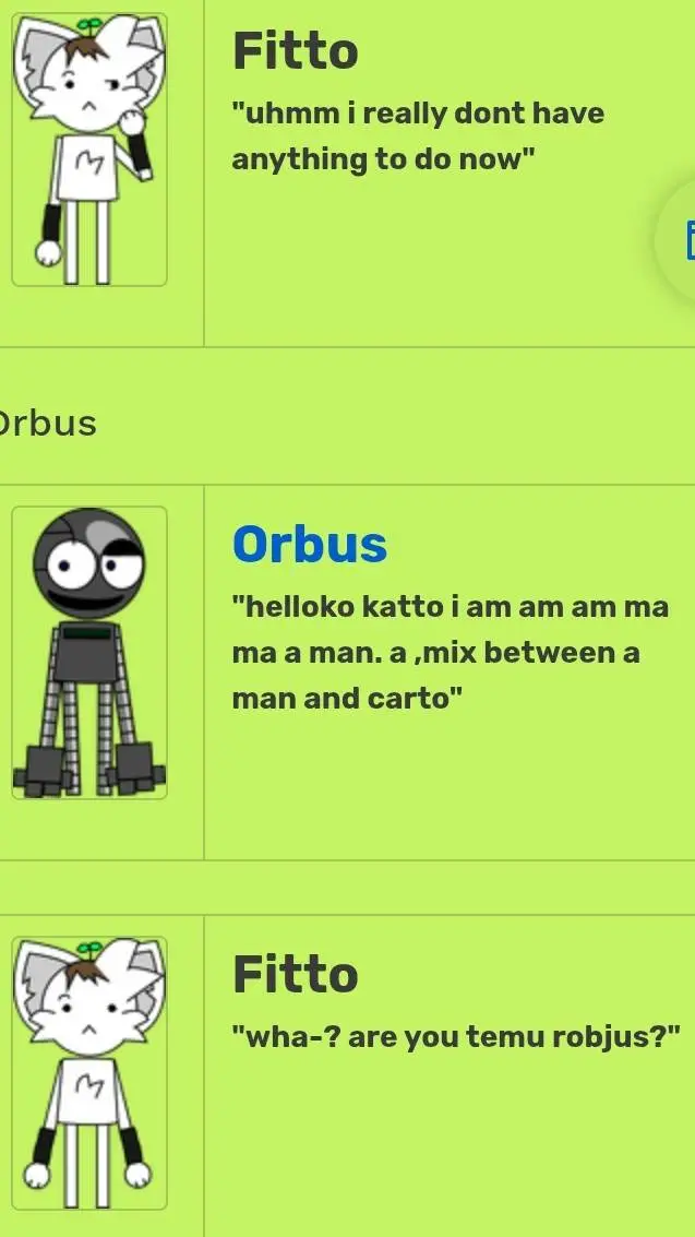 ai character: Fitto × Orbos background