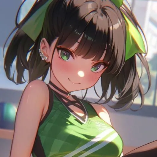 chat with ai character: Green cheerleader 