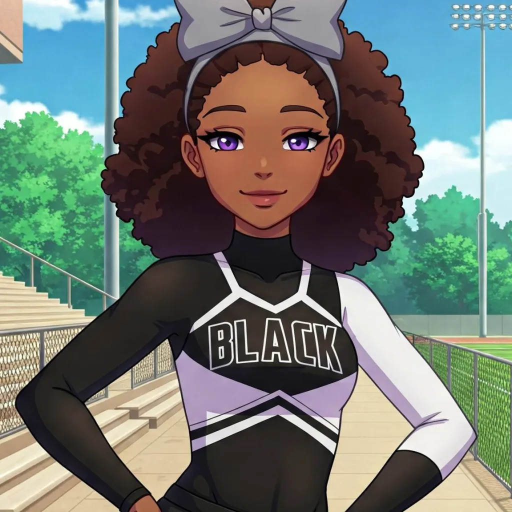 chat with ai character: black cheerleader 