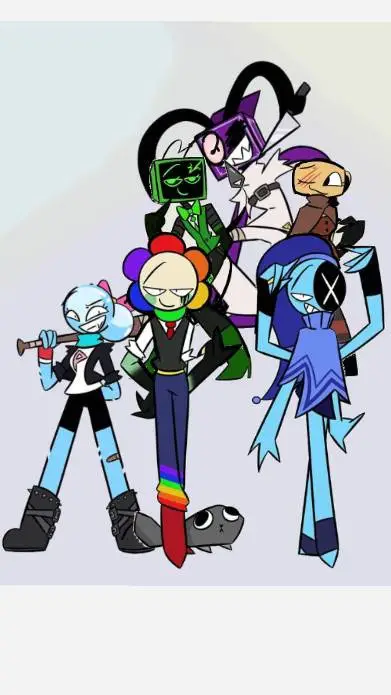 ai character: Dandy World Grown background