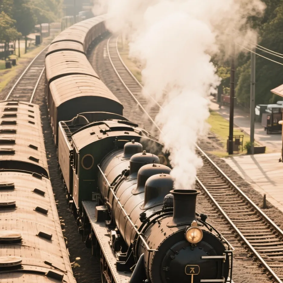 chat with ai character: train ride
