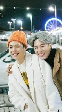 ai character: Jimin et Suga background