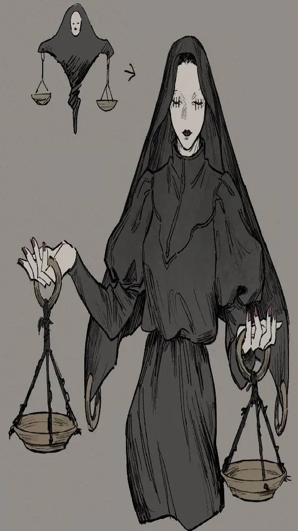 ai character: Judgeman/♀️ background