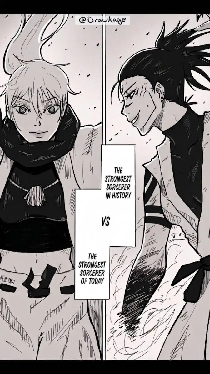 ai character: Gojo vs Sukuna background
