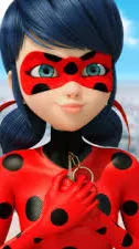 ai character: Ladybug  background