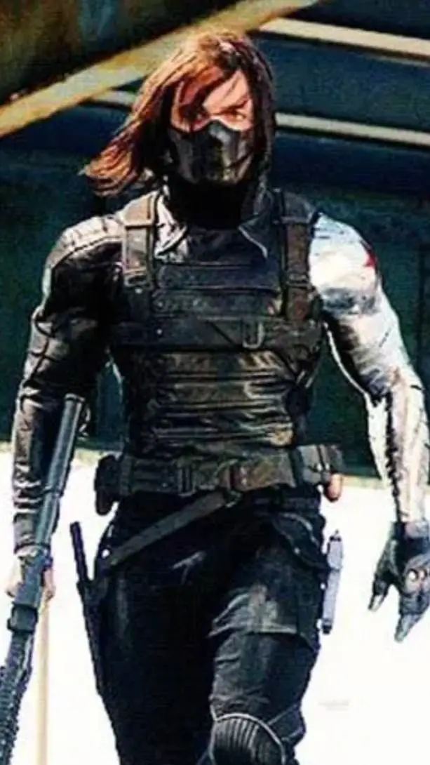 ai character: Bucky Barnes.  background