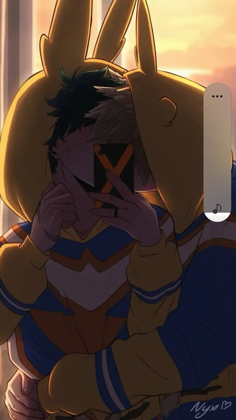 ai character: BakuDeku background