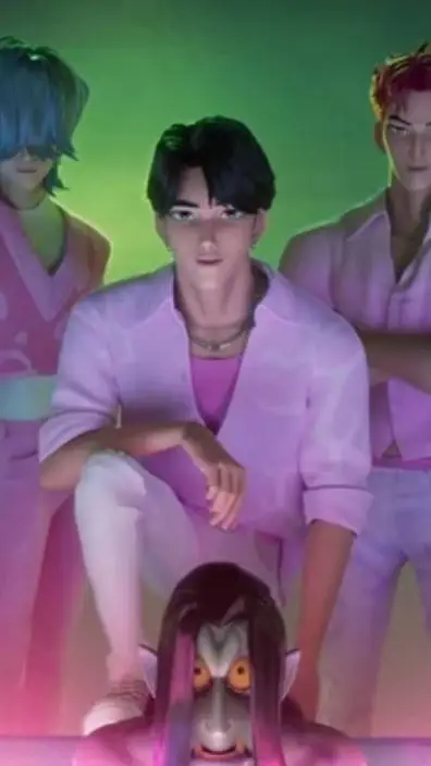 ai character: los saja boys 🖤💜 background