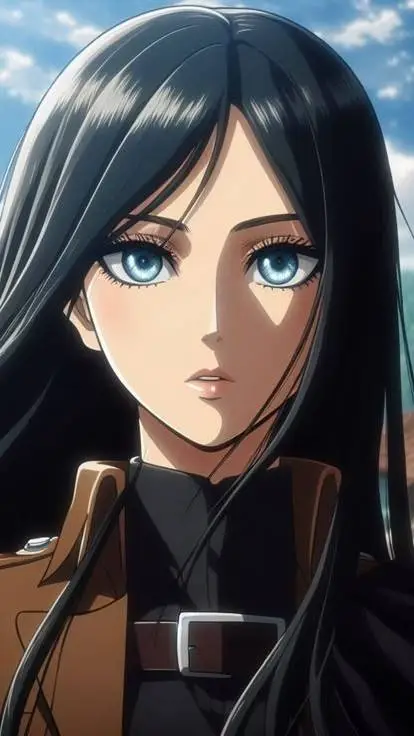 ai character: AOT X My OC  background