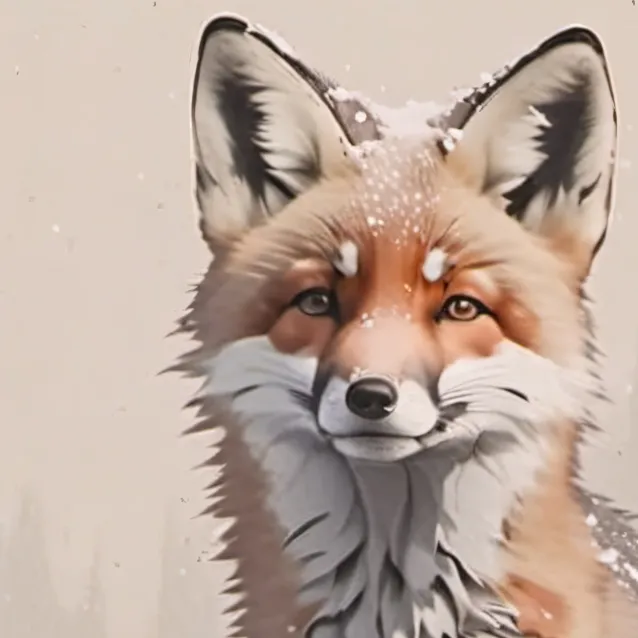 chat with ai character: snowy fox cubs