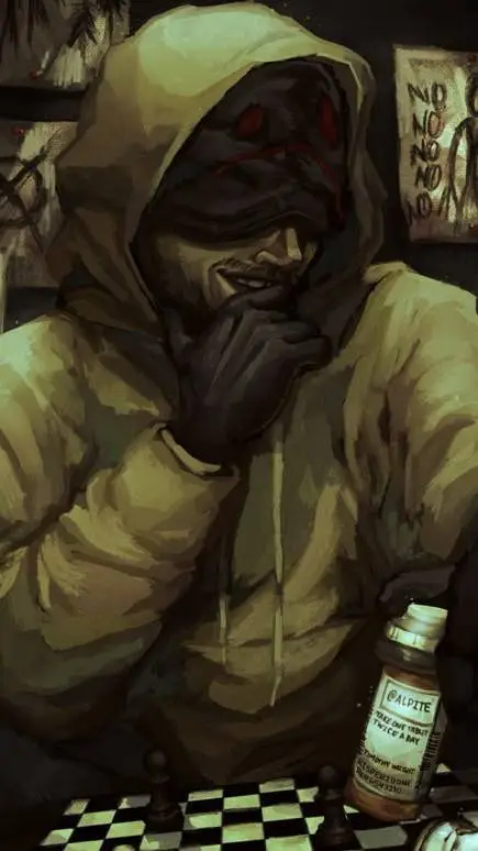 ai character: Hoody background