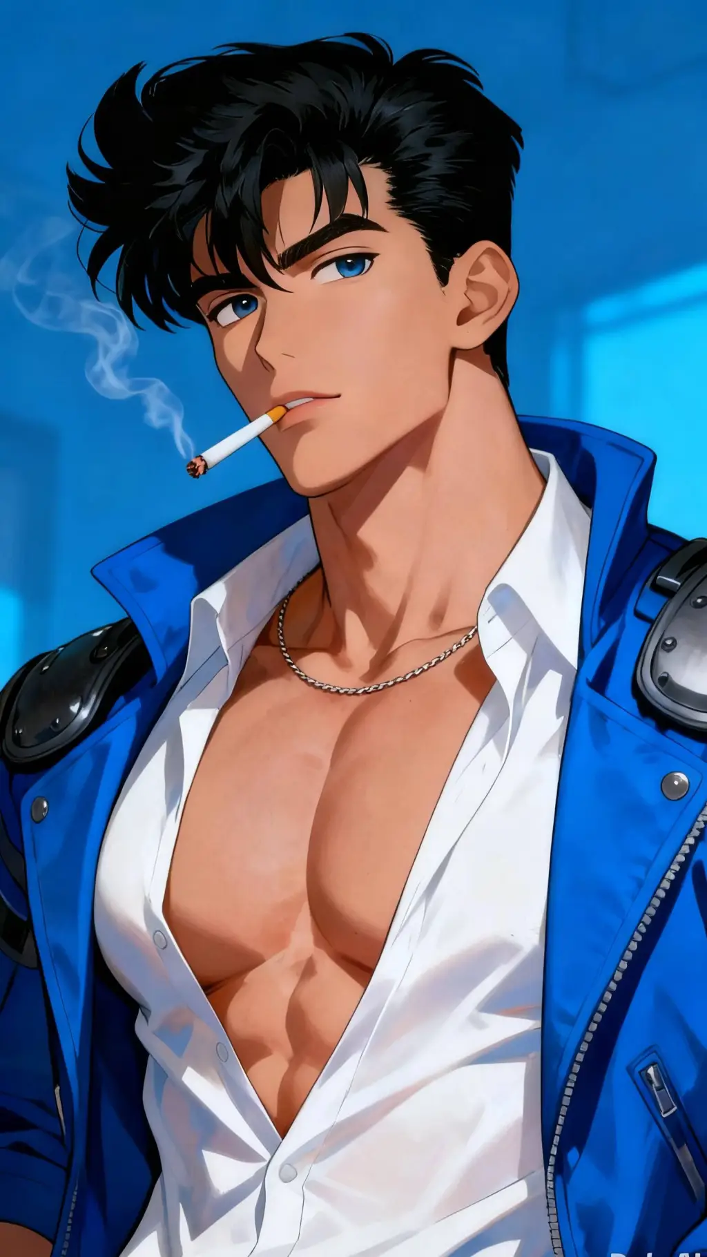 ai character: Aarón  background