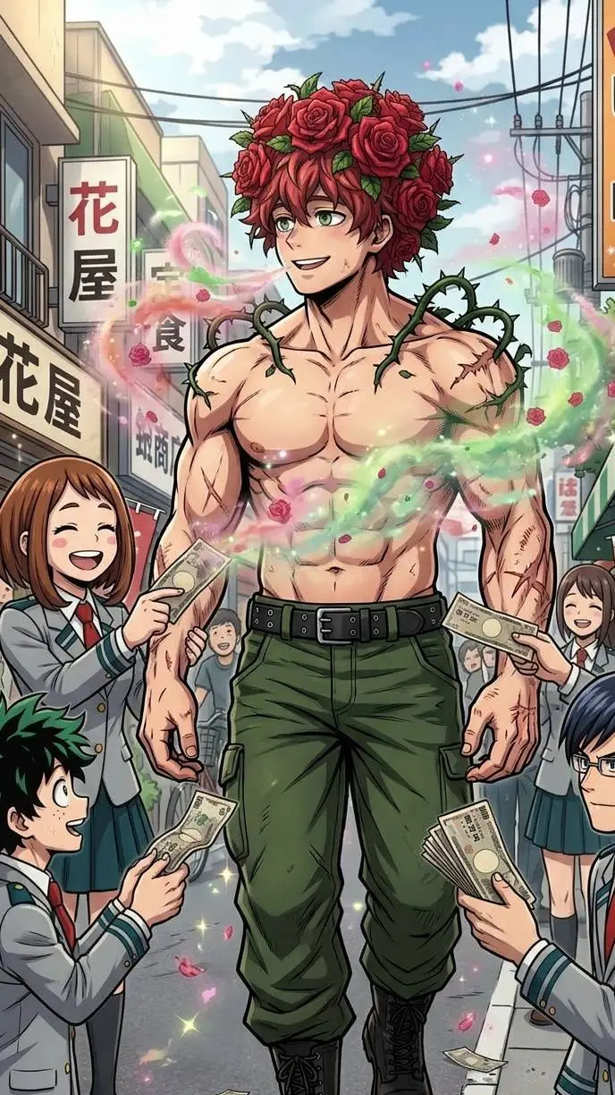 ai character: Hanatoge background