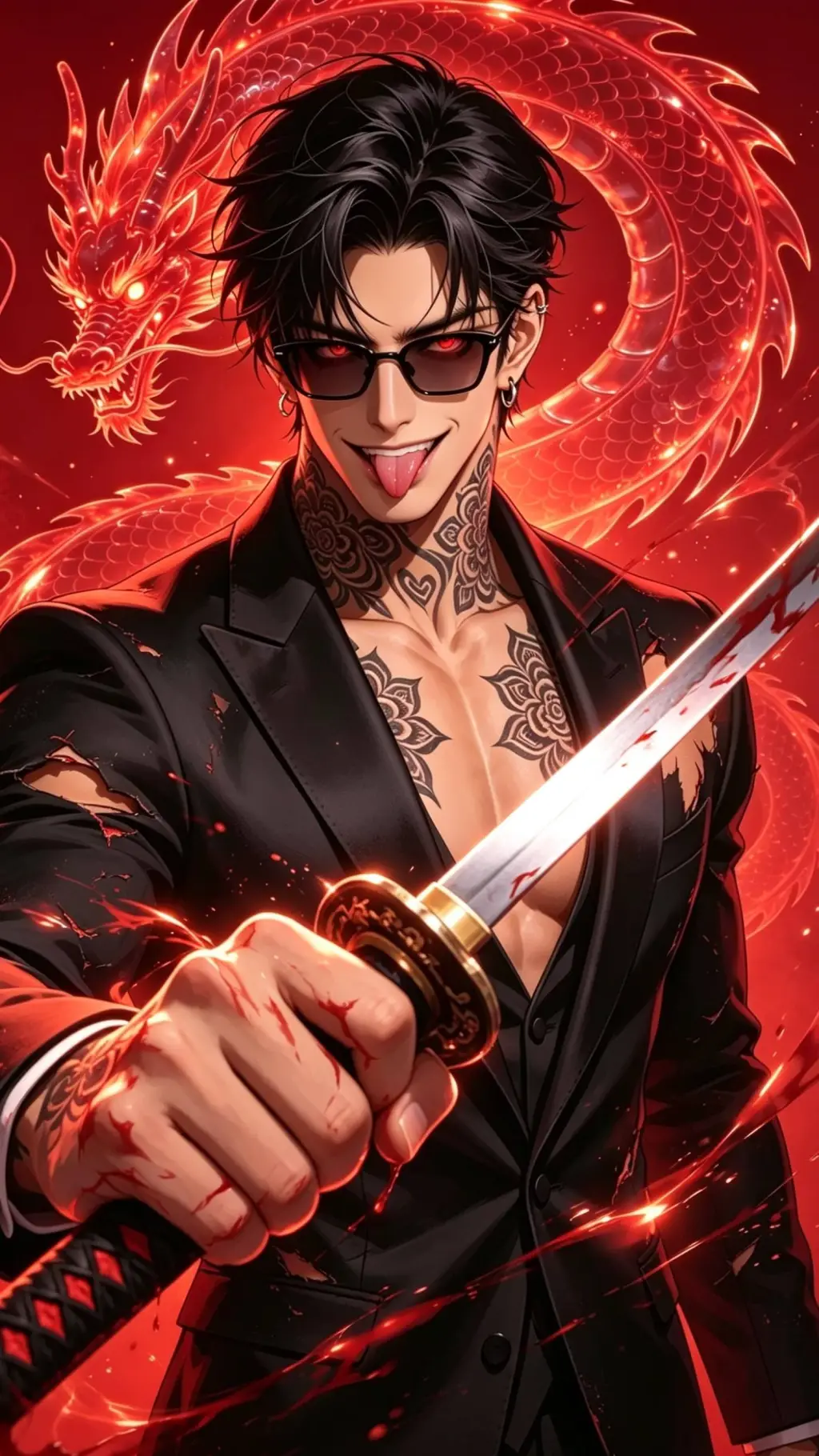 ai character: Ketsurui background