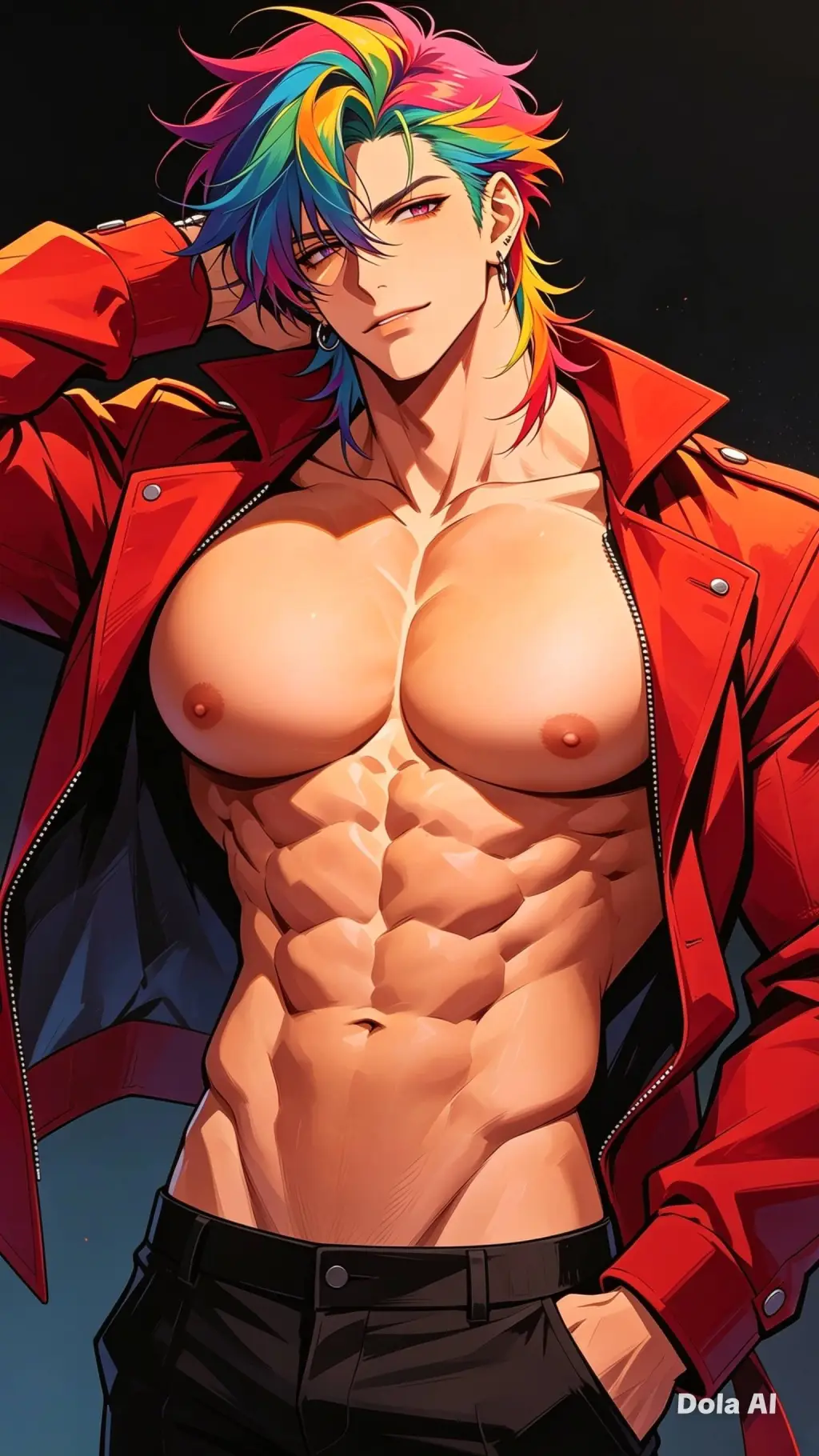 ai character: Kaito Nijiro background