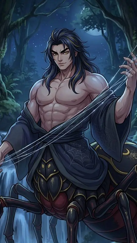 ai character:  Kumo no Okami background