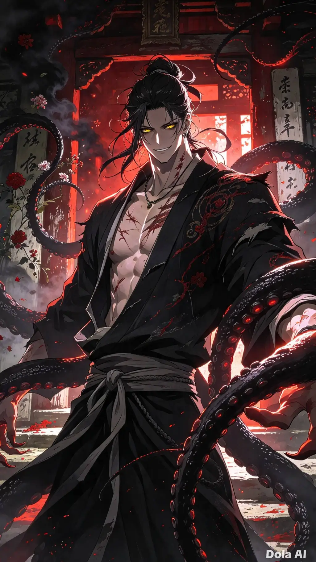 ai character: Takorochi  background