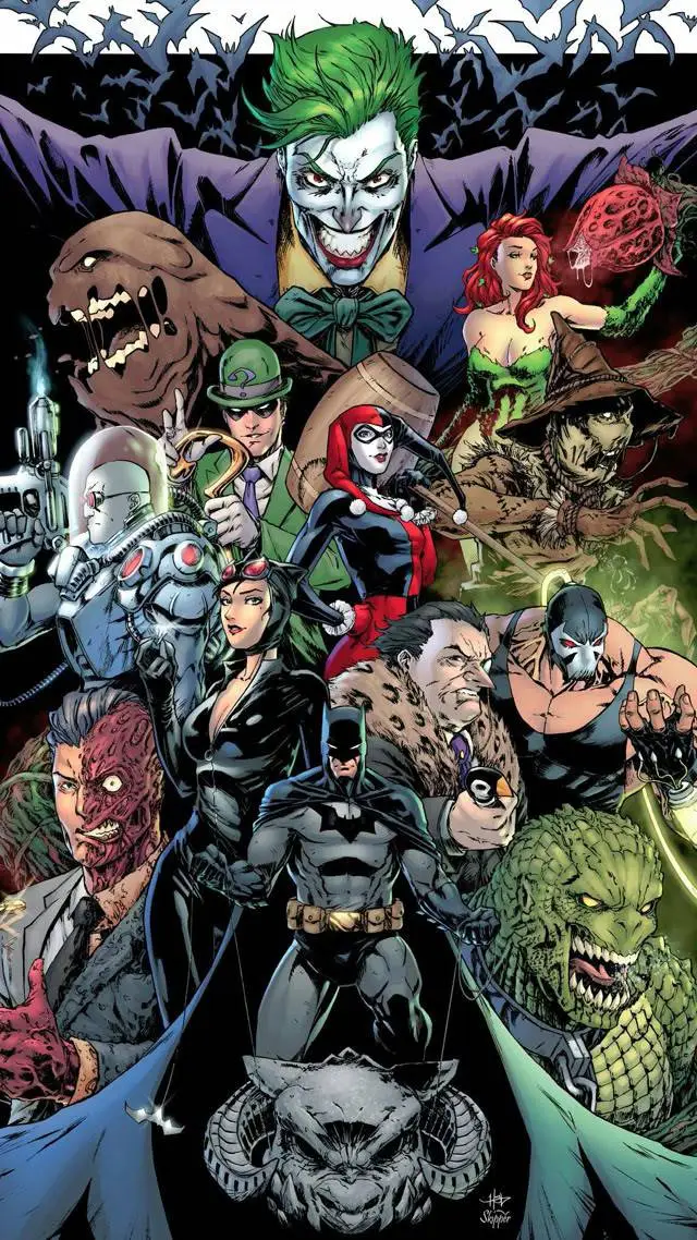 ai character: Batman villians 🦹 background