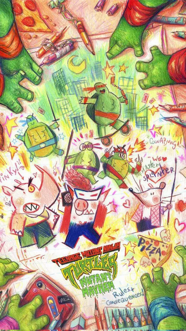 ai character: TMNT MM school! 📸 background