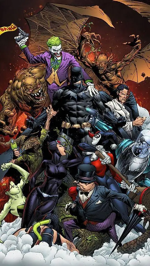 ai character: Batman villians 2🦹 background