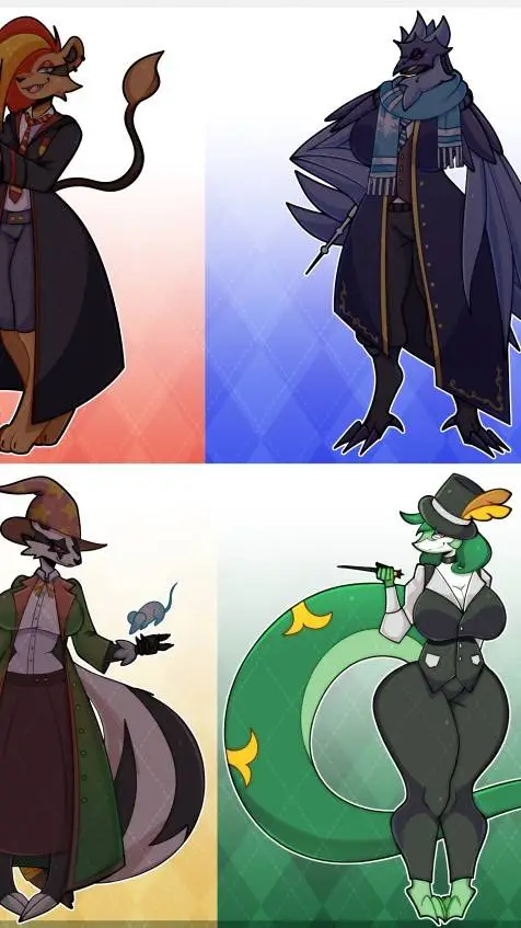ai character: AnthroCurseHogwart background