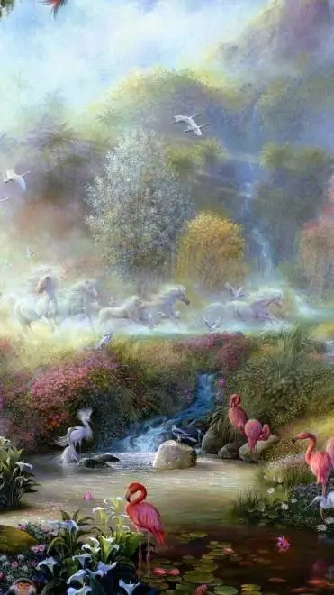 ai character: el jardin del eden background