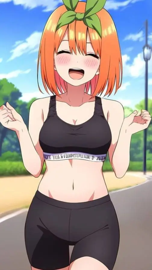 ai character: Yotsuba Nakano background