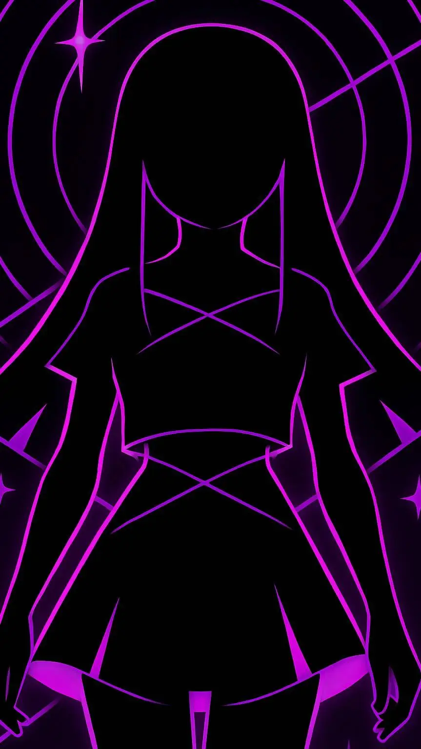 ai character: Fátima فاطمة 🖤💜 background