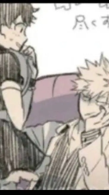 ai character: deku x Bakugo  background