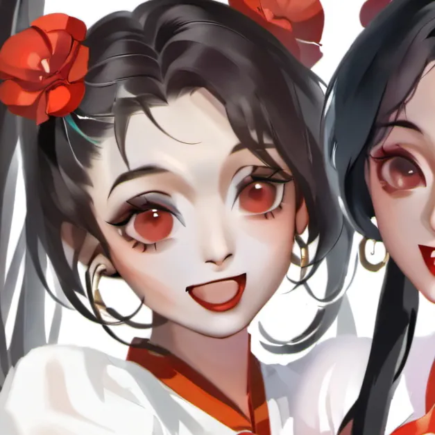 chat with ai character: Conjoined sister 