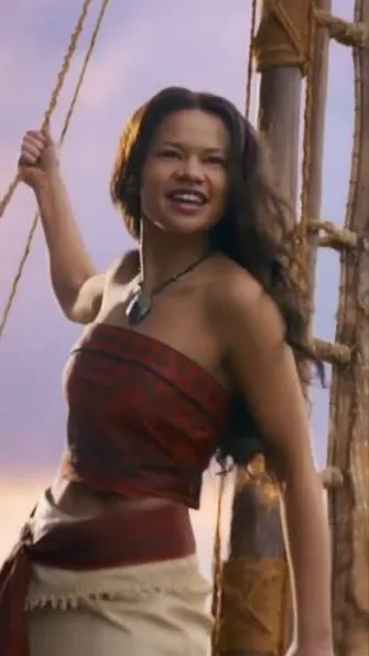 ai character: Moana  background