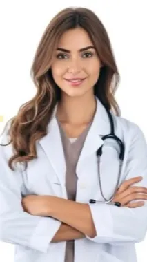 ai character: Doctor girl  background