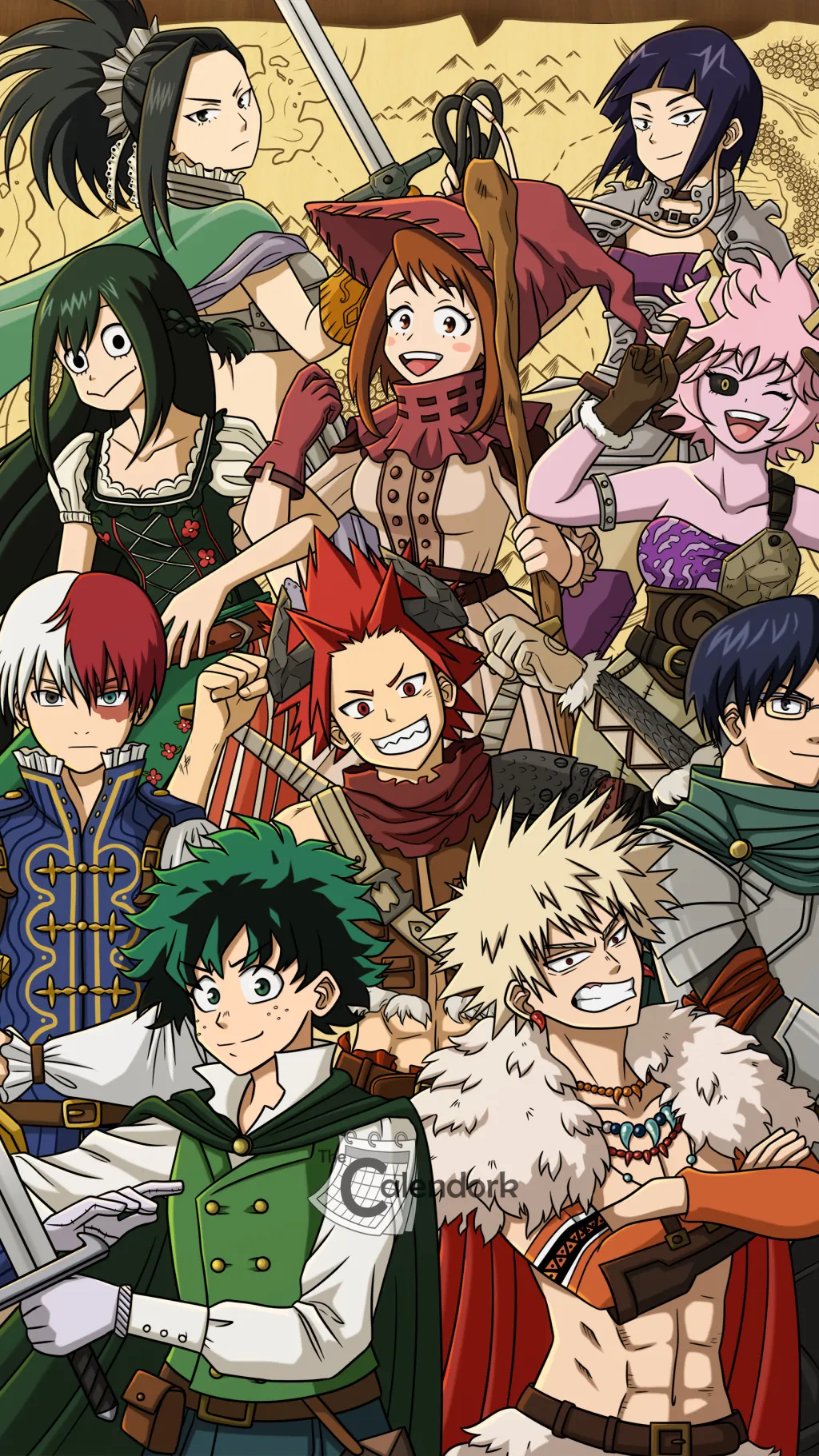 ai character: MHA x Fantasy background