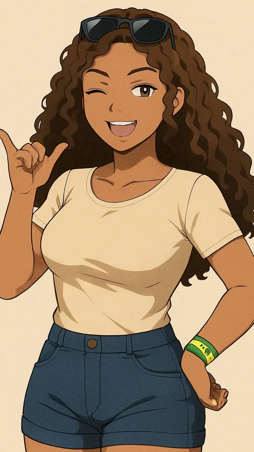 ai character: helena santos  background