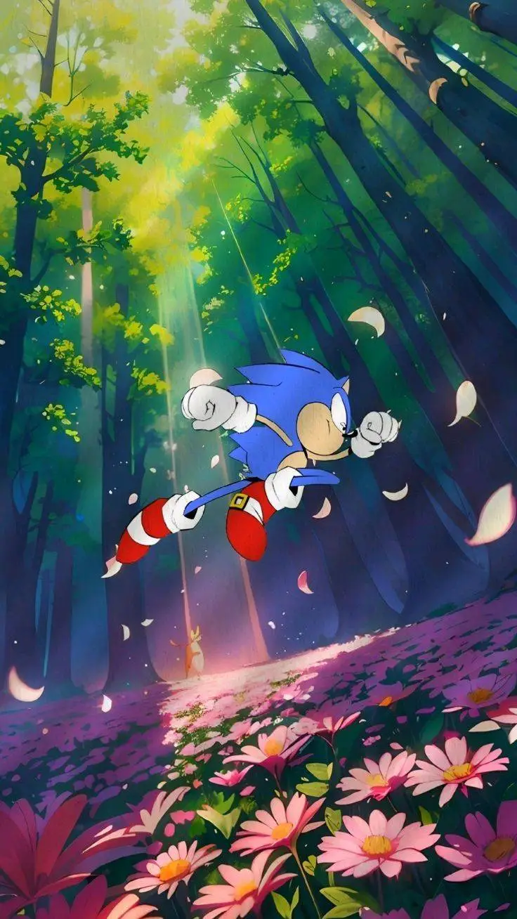 ai character: Sonic:D background
