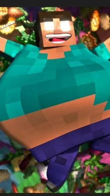 ai character: fat Herobrine background