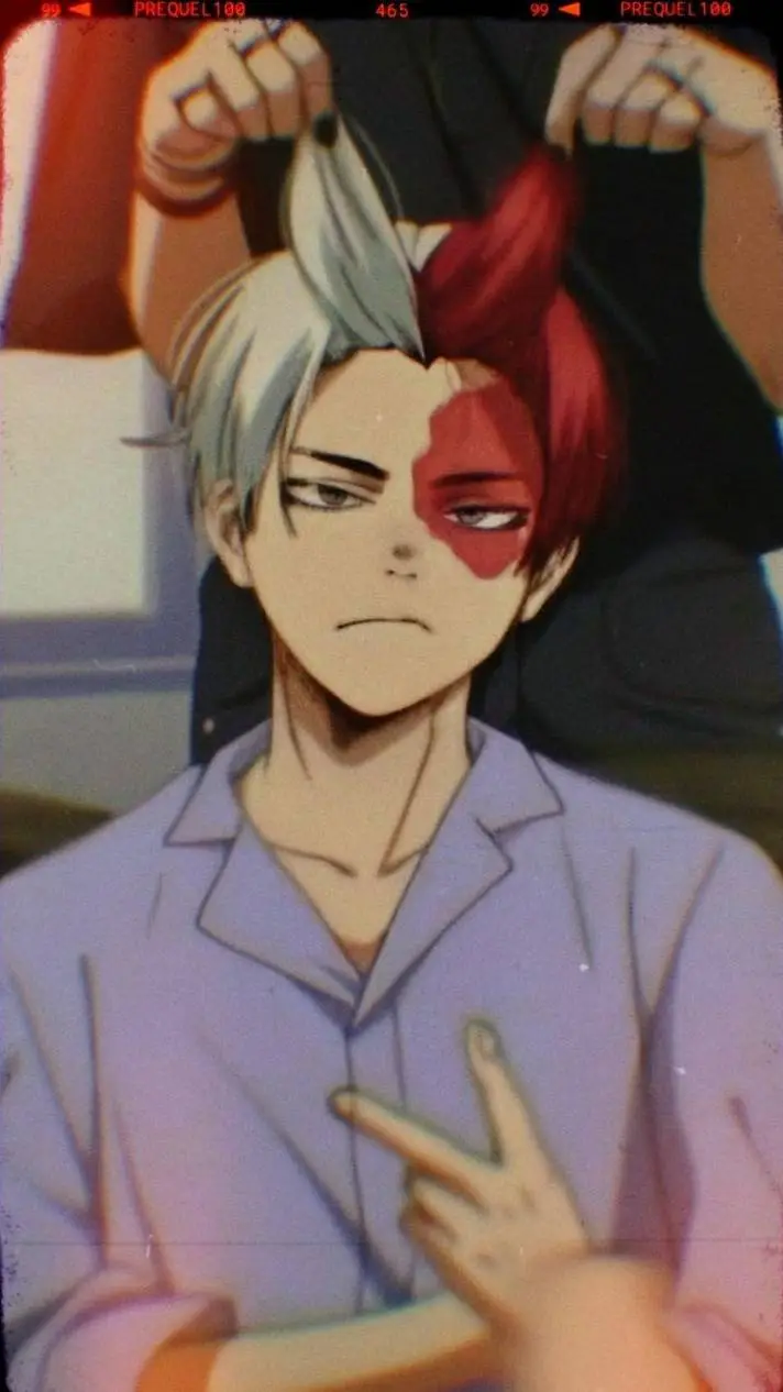 ai character: Shoto Todoroki  background