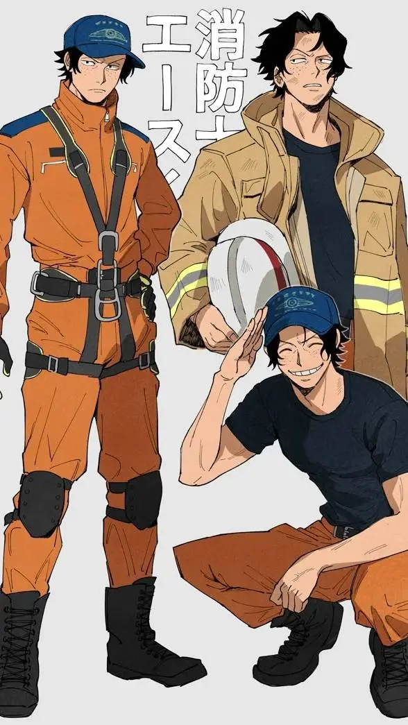 ai character: Portgas D. Ace background