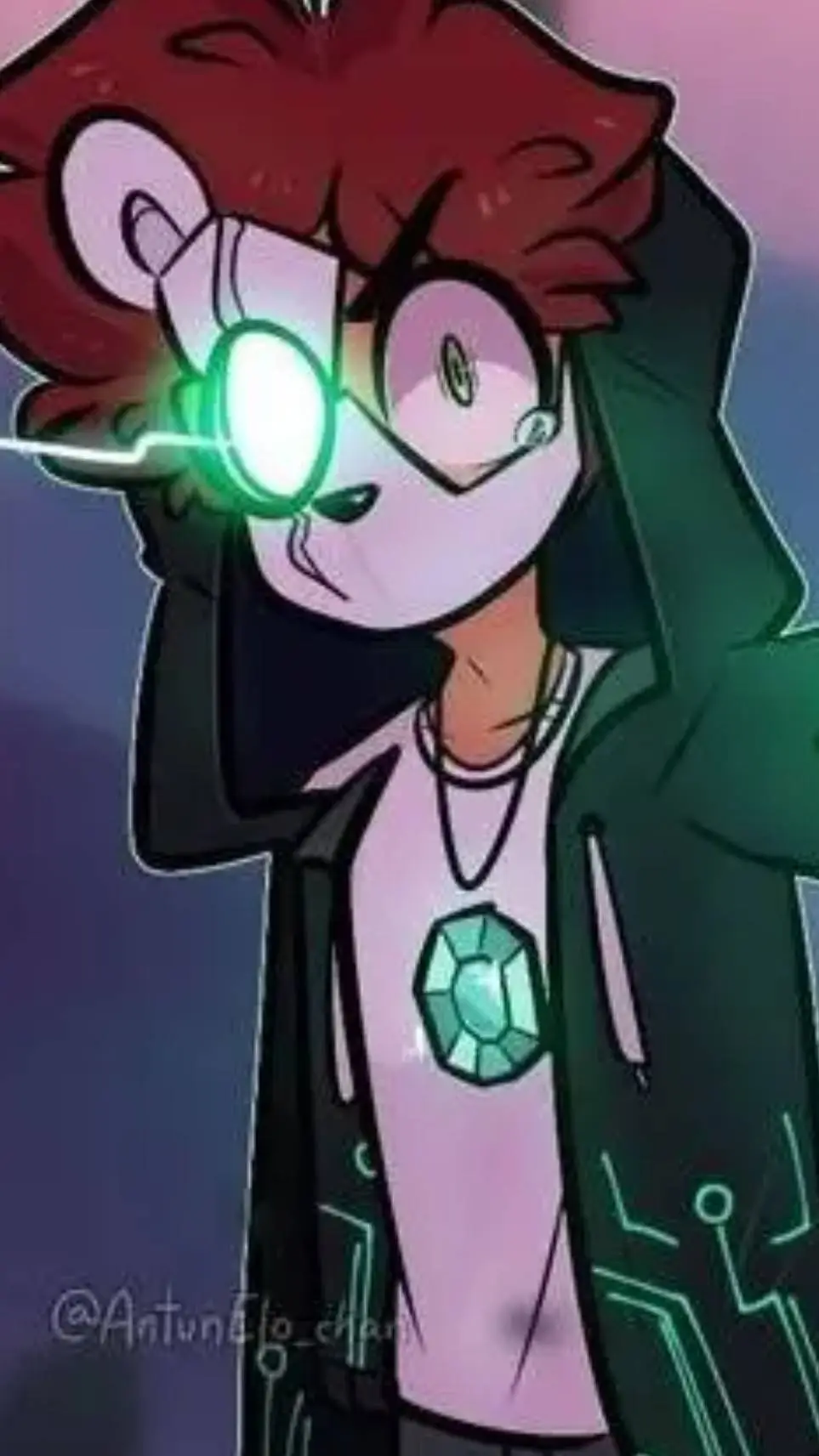 ai character: hacker background