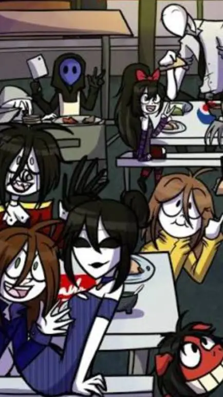 ai character: Creepypastas background