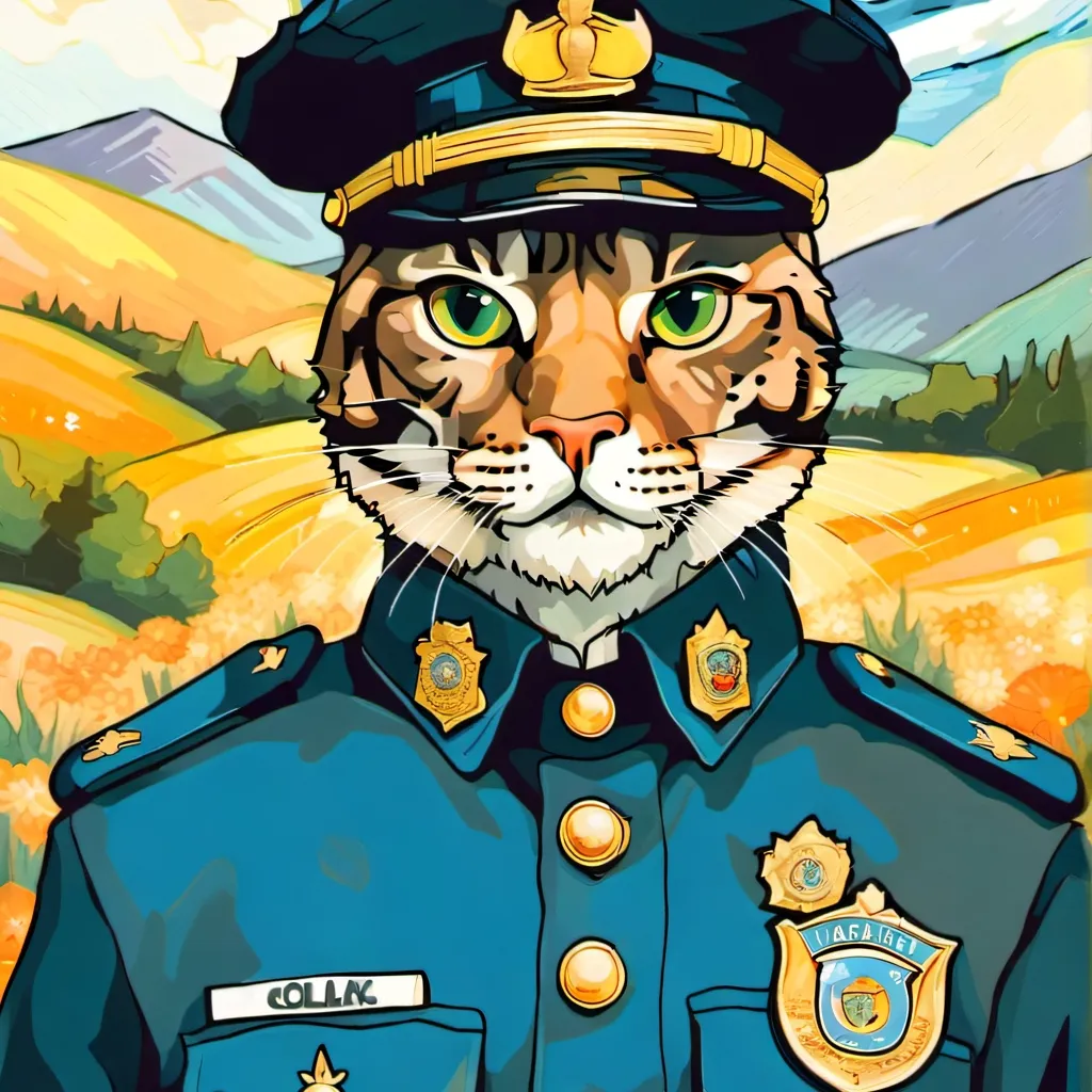 chat with ai character: gato policia