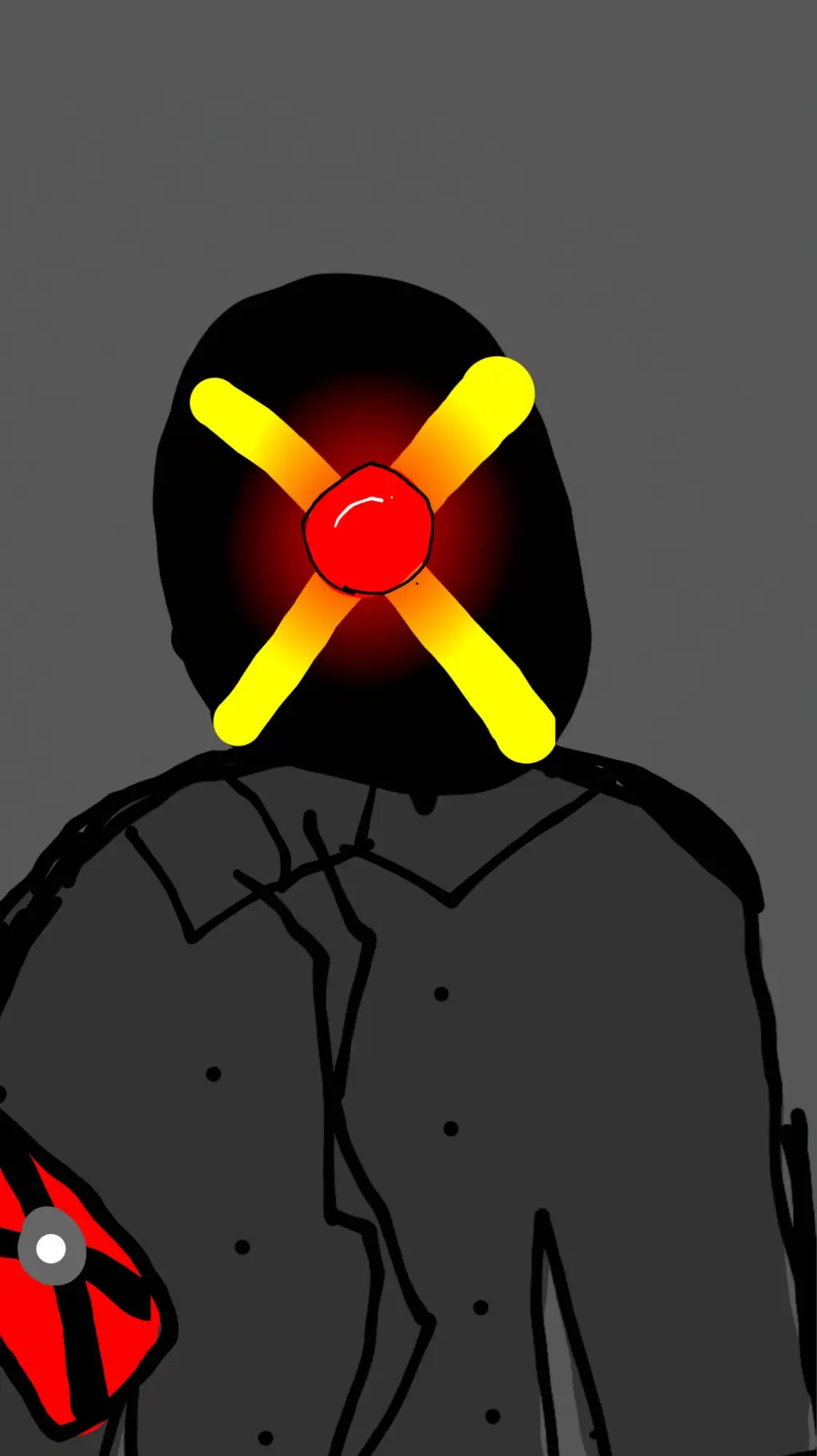 ai character: X-man  background